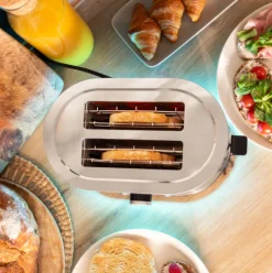 Tostador Cecotec Shine&Toast Double 850W 2 ranuras + aviso luminoso gris