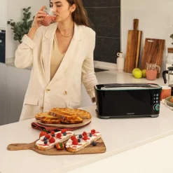 Tostador Cecotec Toast&Taste Extra Double B 1350W 7 potencias negro
