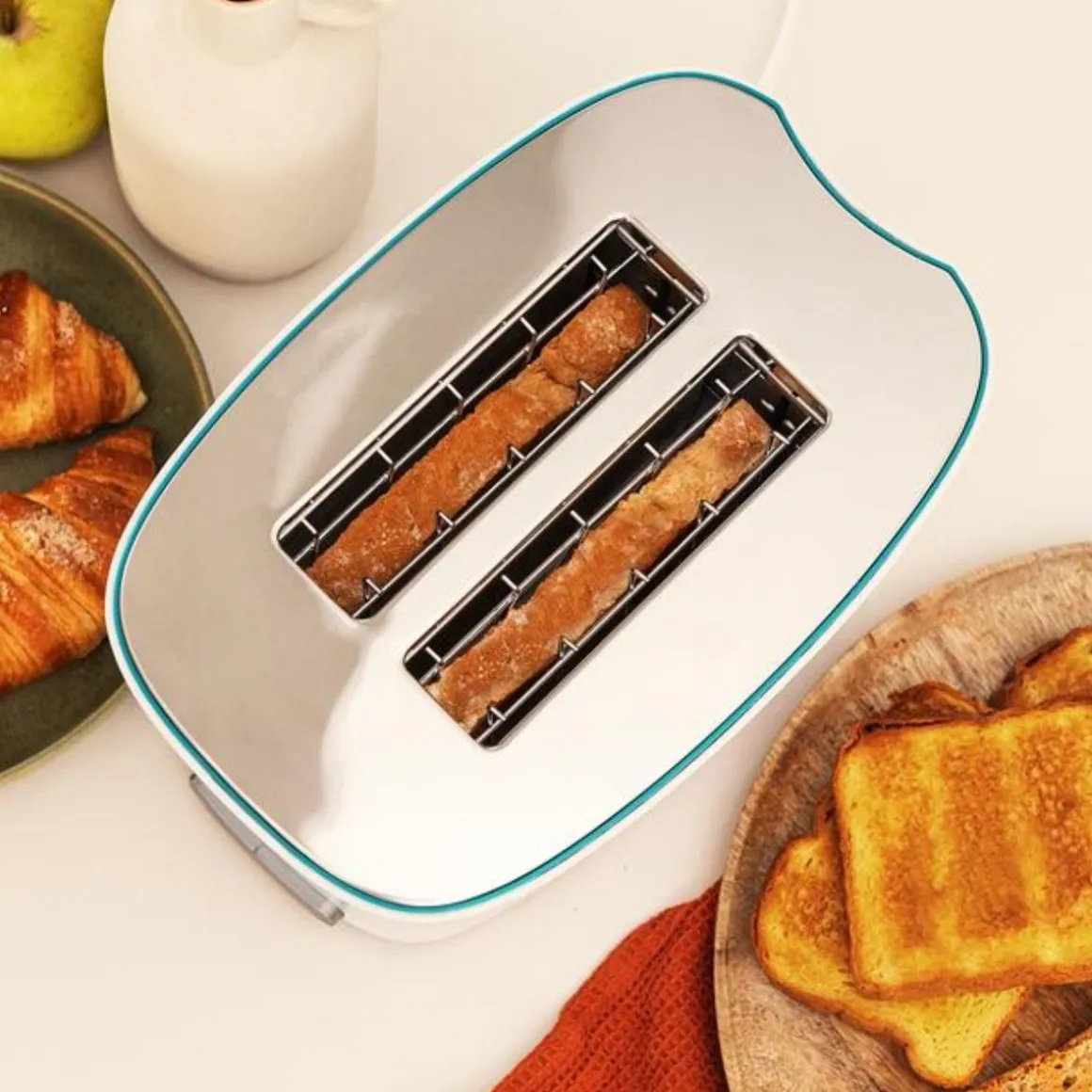 Tostador Cecotec Toast&Taste Double W 650W 7 potencias blanco