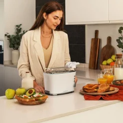 Tostador Cecotec Toast&Taste Double W 650W 7 potencias blanco