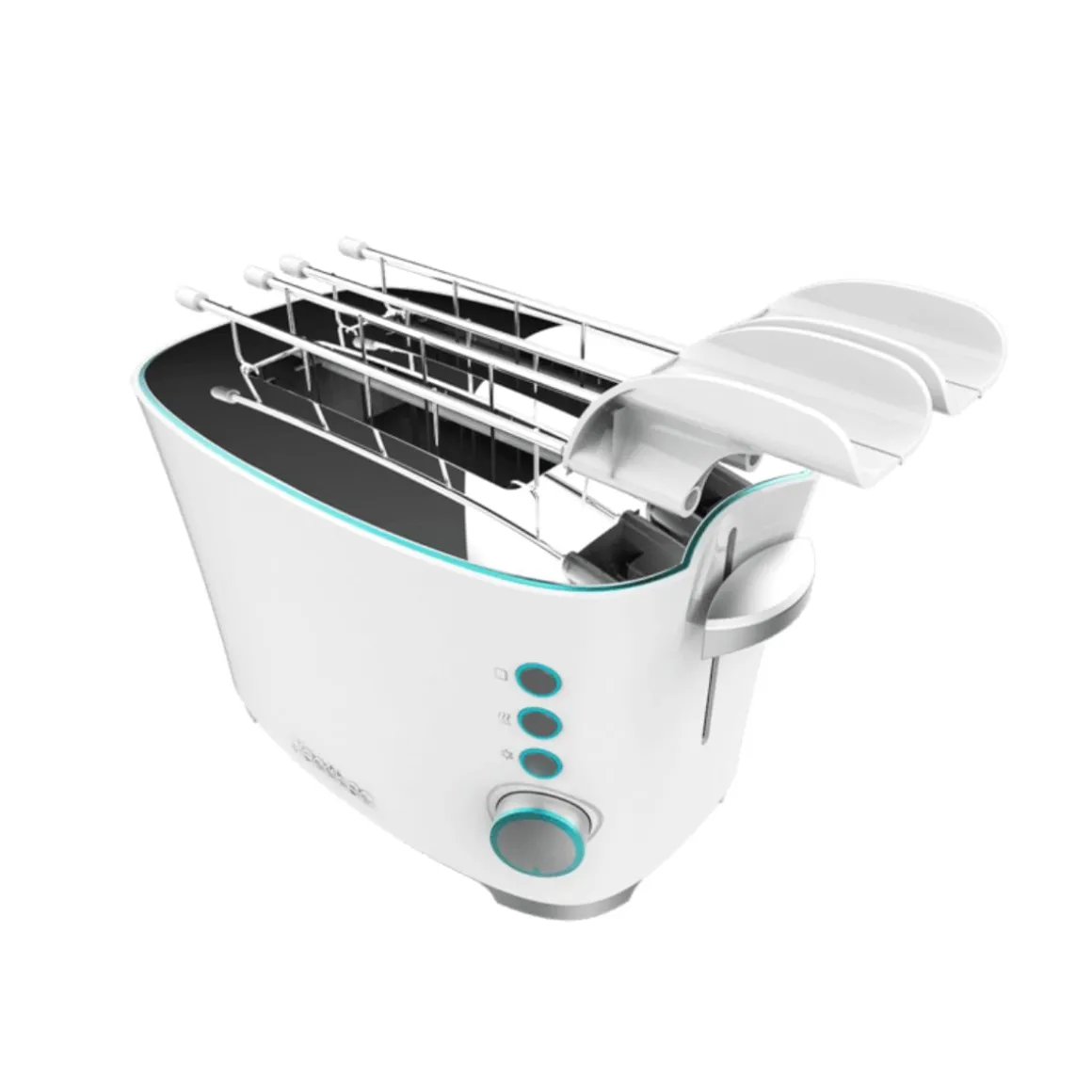 Tostador Cecotec Toast&Taste Double W 650W 7 potencias blanco