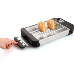 Tostador horizontal Gallery Dcook 600W 7 potencias negro 24x19,5 cm