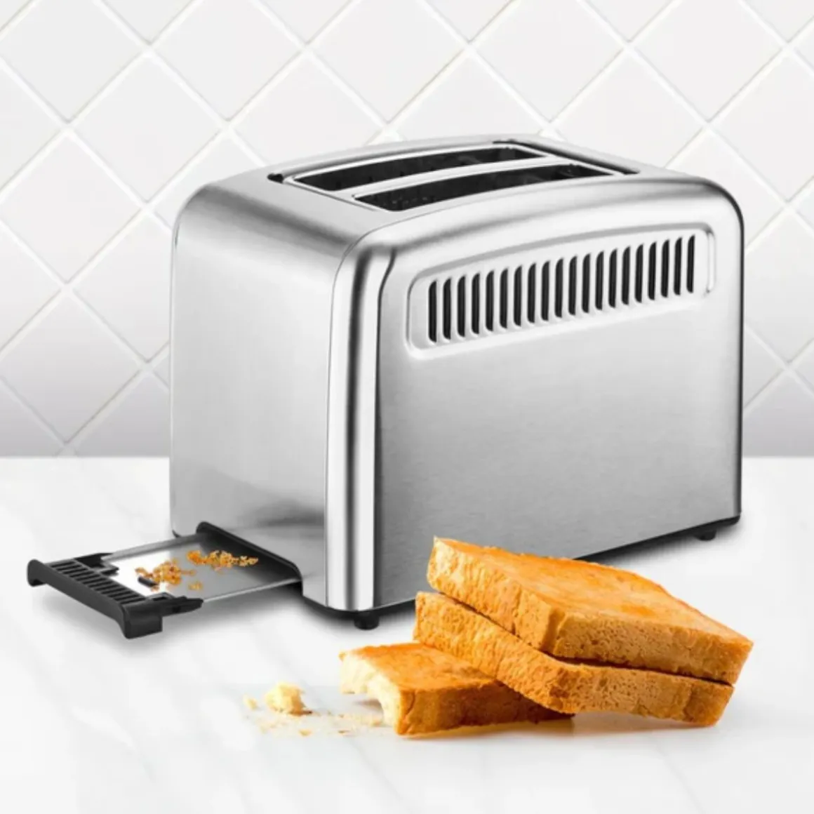 Tostador Ufesa Perfect Toaster 950W 2 ranuras plata