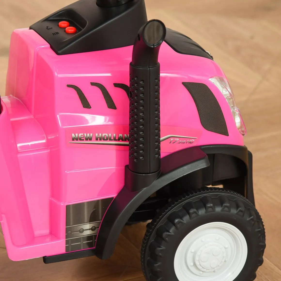 Tractor infantil Homcom con remolque desmontable 1-3 años 44x91x29 cm