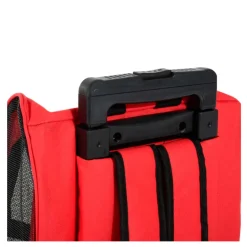 Transportín PawHut 2 en 1 con asa negro/rojo 55-99x42x25 cm