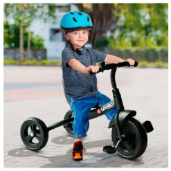Triciclo Homcom 3 ruedas +18M negro 55x49x74 cm