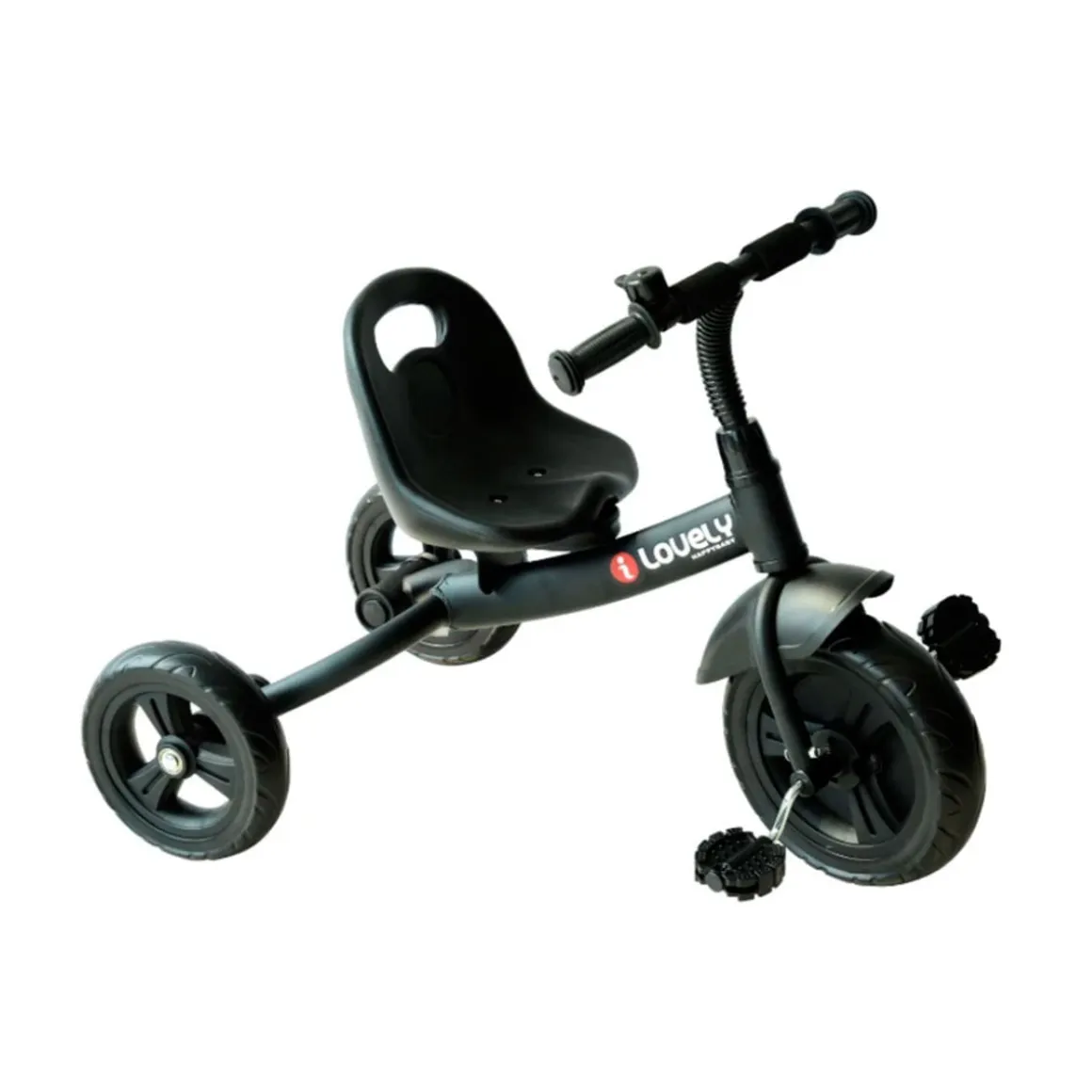 Triciclo Homcom 3 ruedas +18M negro 55x49x74 cm
