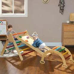 Triángulo de escalada Aiyaplay 5 en 1 18-48 meses multicolor 63x178x64,5 cm