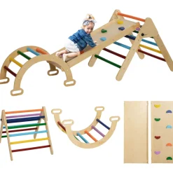 Triángulo de escalada Aiyaplay 5 en 1 18-48 meses multicolor 63x178x64,5 cm