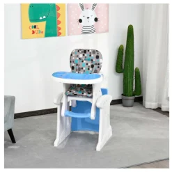 Trona para bebé Homcom 3 en 1 +6M 105x57x59 cm