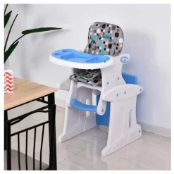 Trona para bebé Homcom 3 en 1 +6M 105x57x59 cm