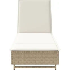 Tumbona Arenis reclinable 3 posiciones + 2 ruedas 80x179x55 cm