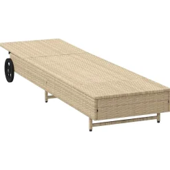 Tumbona Arenis reclinable 3 posiciones + 2 ruedas 80x179x55 cm