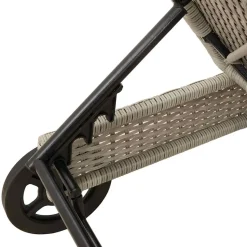 Tumbona Arenis reclinable 3 posiciones + 2 ruedas 80x179x55 cm