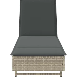 Tumbona Arenis reclinable 3 posiciones + 2 ruedas 80x179x55 cm