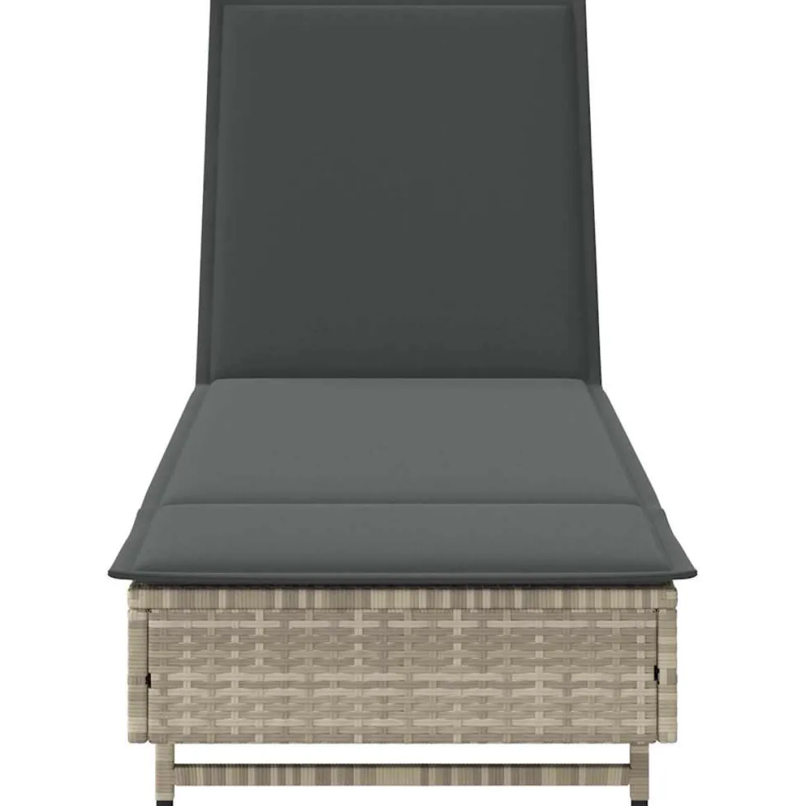 Tumbona Arenis reclinable 3 posiciones + 2 ruedas 80x179x55 cm