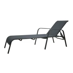 Tumbona Bora Bora respaldo abatible gris 98x67x193 cm