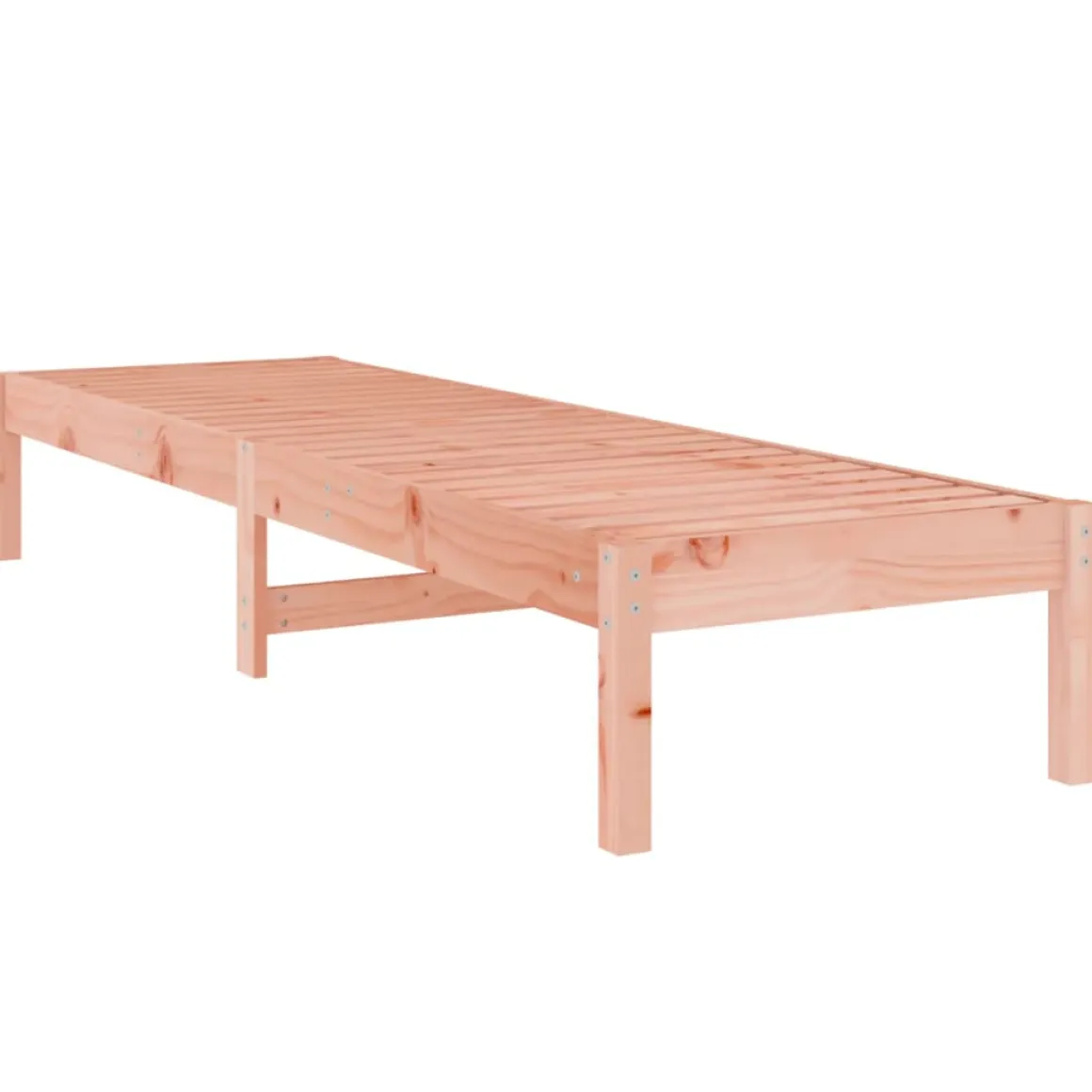 Tumbona de madera maciza de pino 199,5x60x74 cm