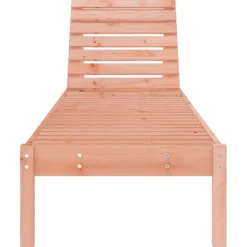 Tumbona de madera maciza de pino 199,5x60x74 cm