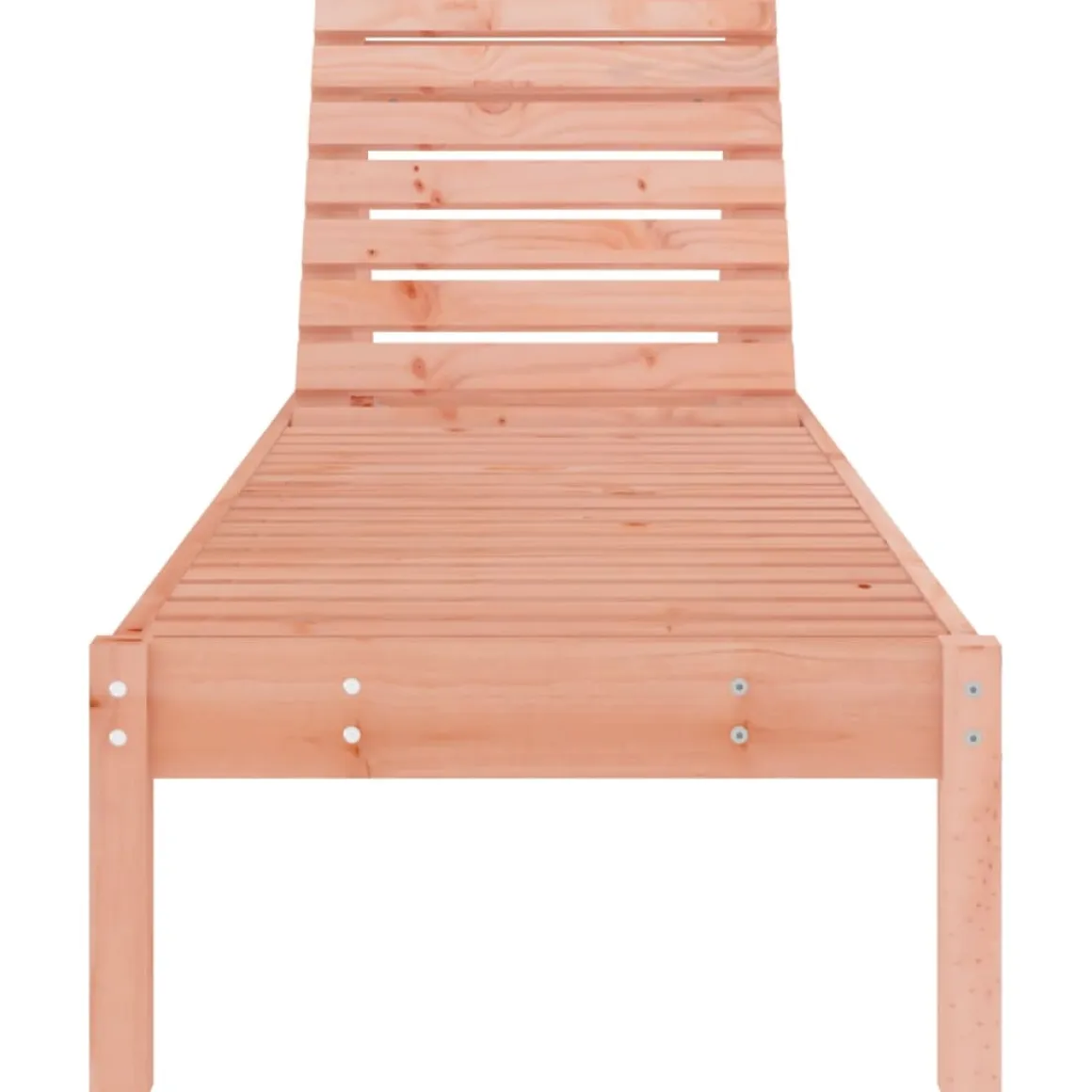 Tumbona de madera maciza de pino 199,5x60x74 cm