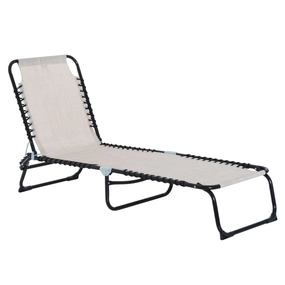 Tumbona Kimoloss Outsunny 4 posiciones 30x197x58 cm