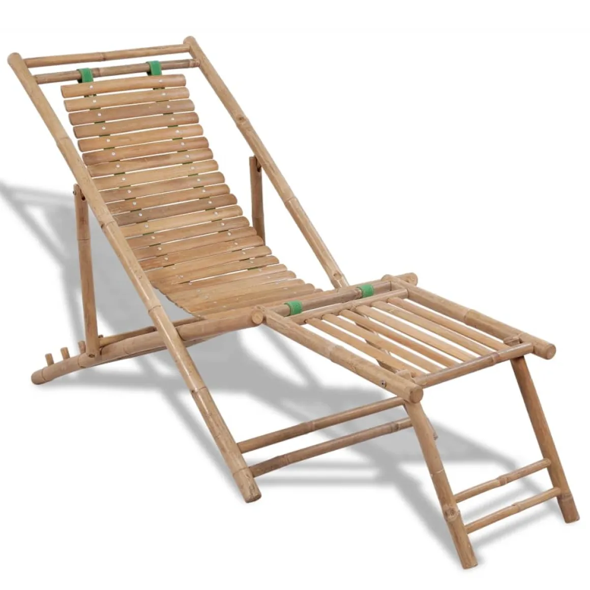 Tumbona Lince ajustable en 4 posiciones natural 80x59x152 cm