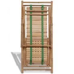 Tumbona Lince ajustable en 4 posiciones natural 80x59x152 cm