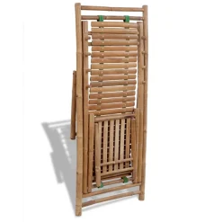 Tumbona Lince ajustable en 4 posiciones natural 80x59x152 cm