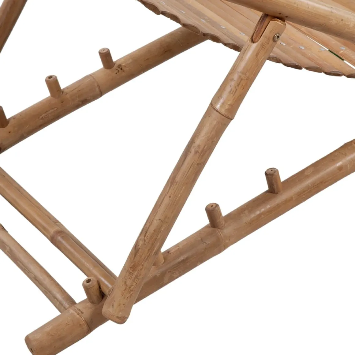 Tumbona Lince ajustable en 4 posiciones natural 80x59x152 cm