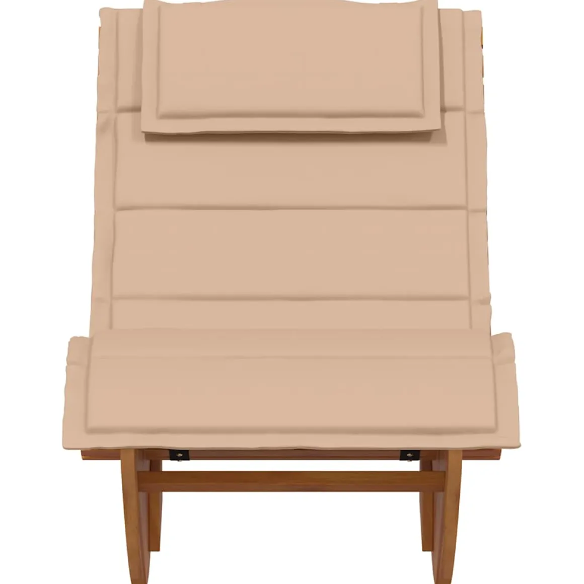 Tumbona mecedora Manzaneda madera de acacia 74x154x60 cm