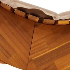 Tumbona mecedora Manzaneda madera de acacia 74x154x60 cm