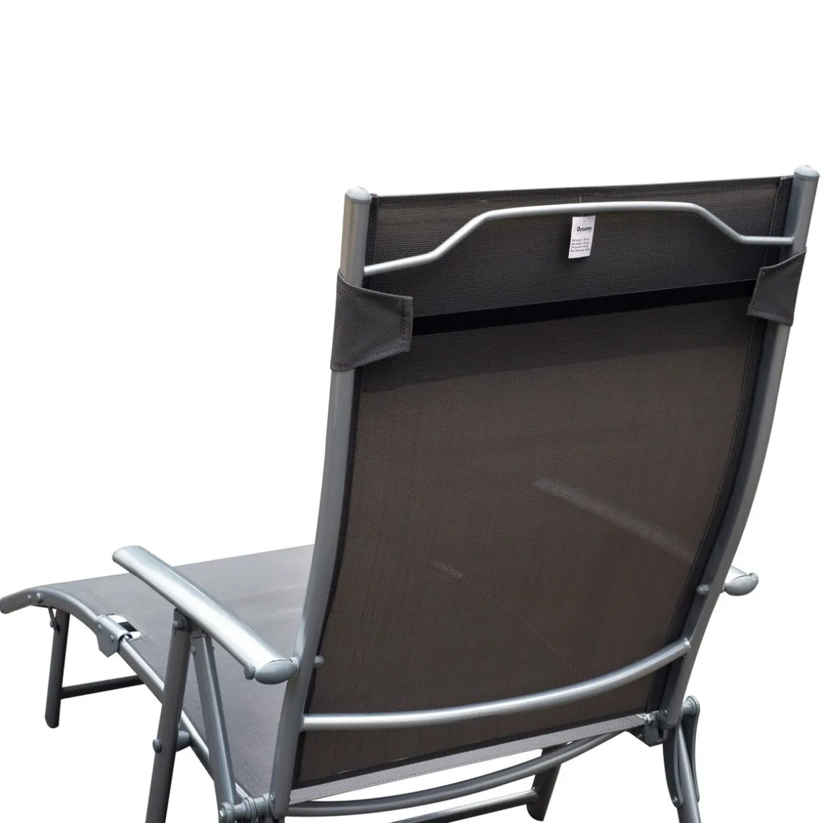Tumbona Taití Outsunny respaldo ajustable 7 niveles 100,5x137x63,5 cm