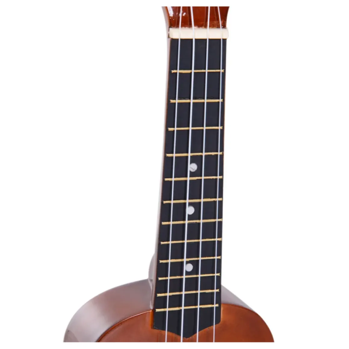 Ukelele soprano Homcom 4 cuerdas ajustables 53x17,5x6,2 cm