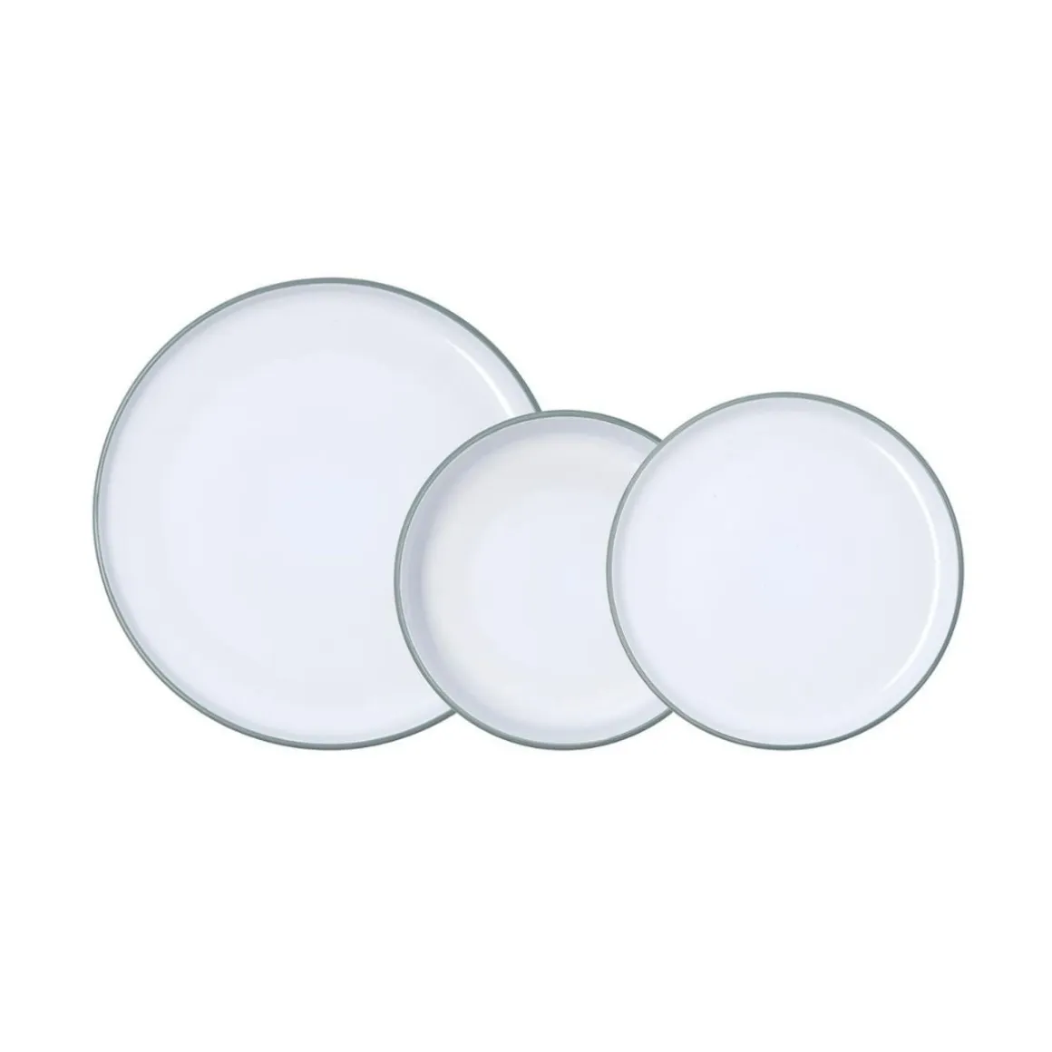 Vajilla Bodo Luminarc 12 piezas 4 servicios cerámica verde/blanco