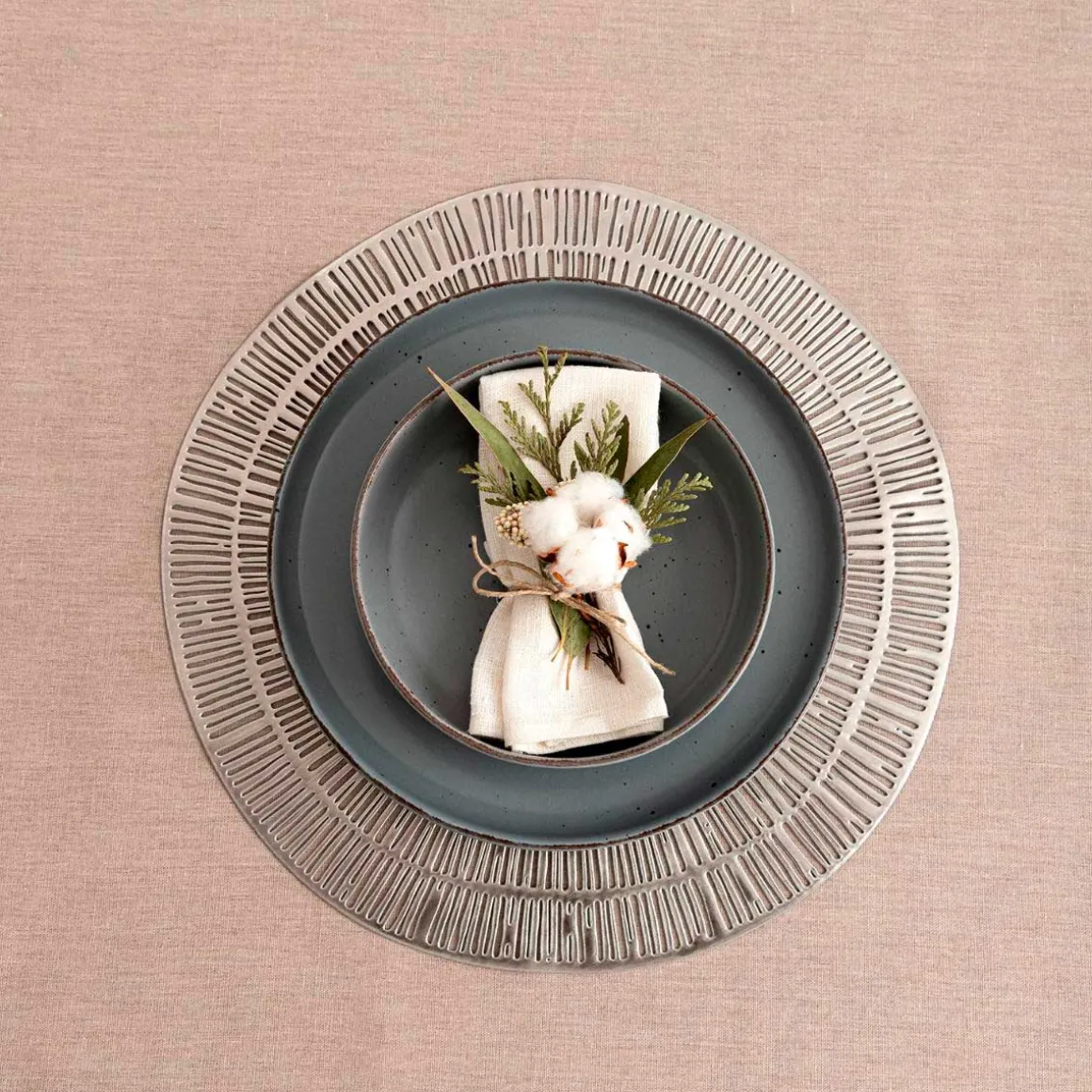 Vajilla Duna Quid 12 piezas 4 servicios diseño elegante gris