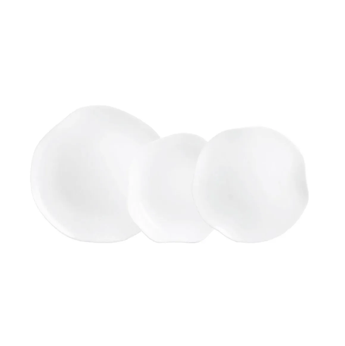 Vajilla Galeo Luminarc 18 piezas 6 servicios vidrio opal blanco