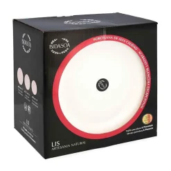 Vajilla Lis Bidasoa 18 piezas 6 servicios porcelana blanco