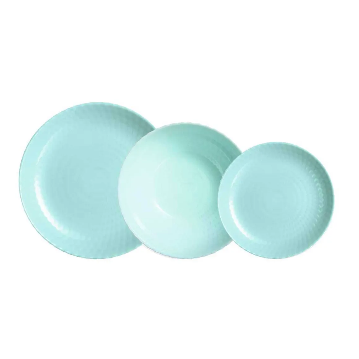 Vajilla Pampille Luminarc 18 piezas 6 servicios opal