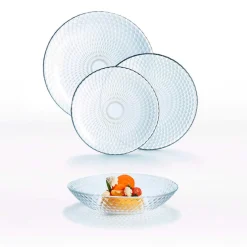 Vajilla Pampille Luminarc 18 piezas 6 servicios opal