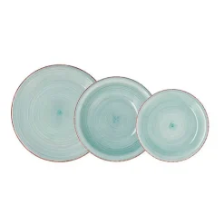 Vajilla Vita Aqua Quid 18 piezas gres azul