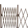 Valla de exterior Sweden Outsunny extensible + rueda central marrón 103,5x405x31 cm