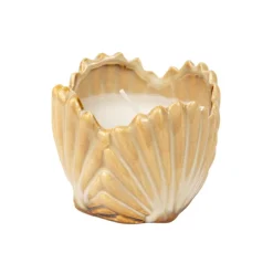Vela decorativa diseño concha porcelana Ø85x70 cm