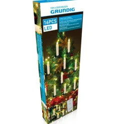 Velas navideñas LED Grundig 16 piezas