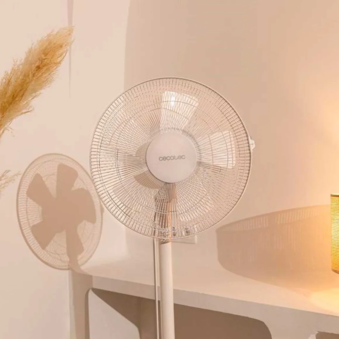 Ventilador Cecotec EnergySilence 535 2in1 altura regulable 40W 3 velocidades blanco 115 cm
