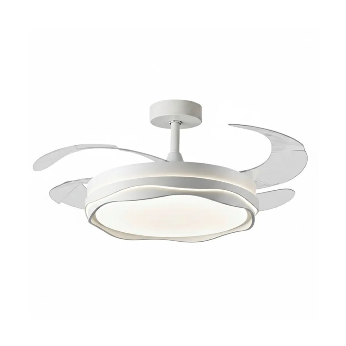 Ventilador Creta Bel Air 72W 4 aspas retráctiles blanco Ø108 cm