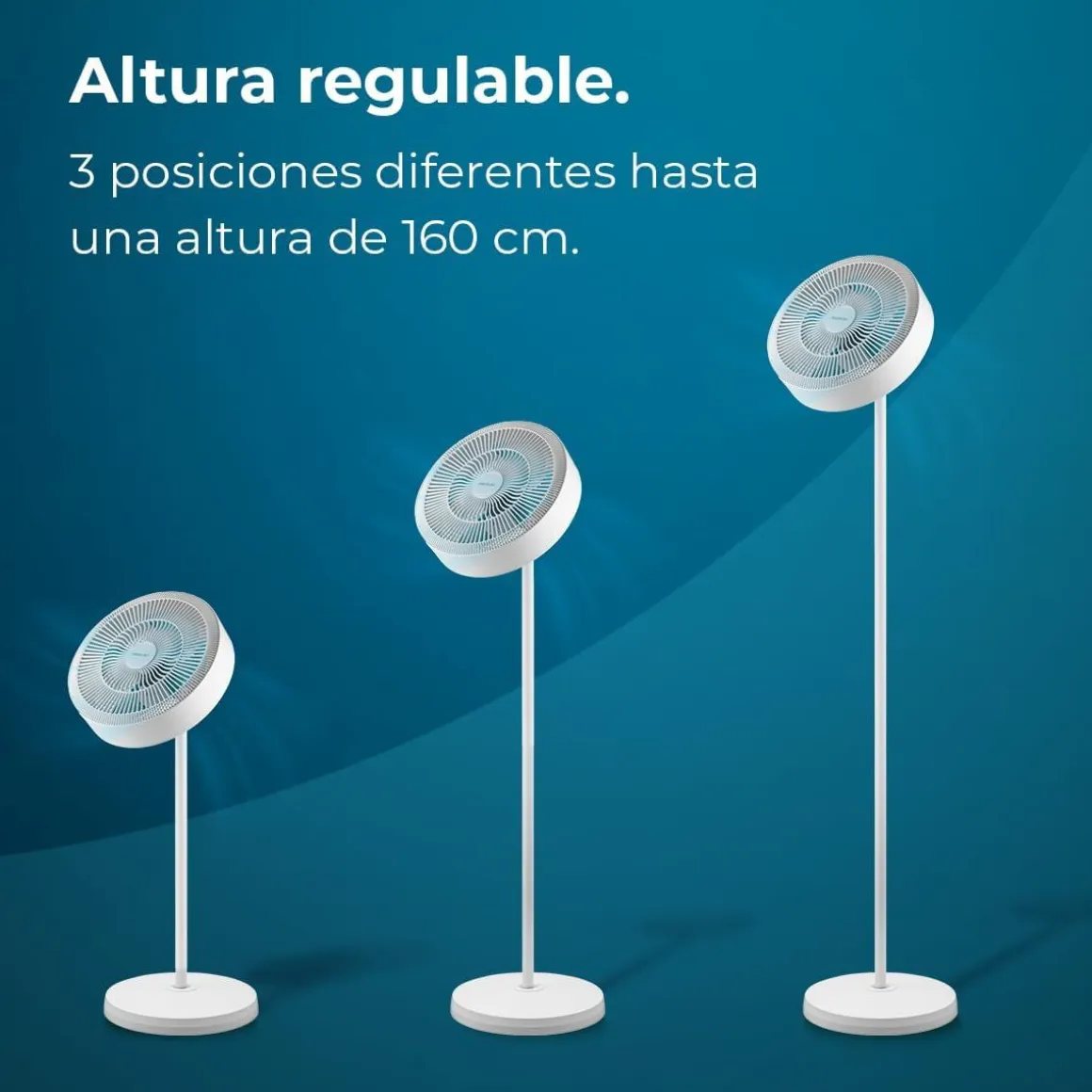 Ventilador de pie Cecotec EnergySilence FanLamp 36W aro de luz LED reversible blanco