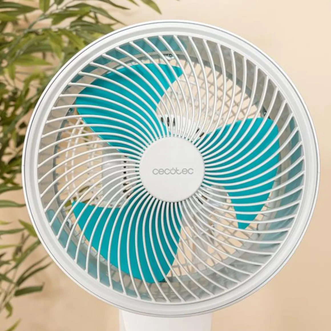Ventilador de pie Cecotec EnergySilence 1000 Cyclone Smart 60W mando a distancia blanco