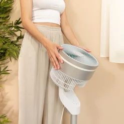 Ventilador de pie Cecotec EnergySilence 1000 Cyclone Smart 60W mando a distancia blanco