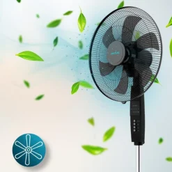 Ventilador de pie Cecotec EnergySilence 610 MaxFlow 70W 6 aspas negro