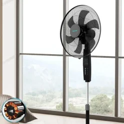 Ventilador de pie Cecotec EnergySilence 610 MaxFlow 70W 6 aspas negro